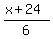 %28x%2B24%29%2F6