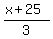 %28x%2B25%29%2F3
