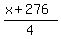 %28x%2B276%29%2F4