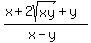 %28x%2B2sqrt%28xy%29%2By%29%2F%28x-y%29