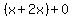 %28x%2B2x%29+%2B+0