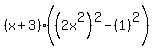 %28x%2B3%29%28%282x%5E2%29%5E2-%281%29%5E2%29%29=0