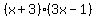 %28x%2B3%29%283x-1%29