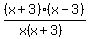 %28x%2B3%29%28x-3%29%2F%28x%28x%2B3%29%29