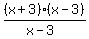 %28x%2B3%29%28x-3%29%2F%28x+-+3%29