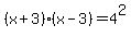 %28x%2B3%29%28x-3%29=4%5E2