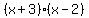 %28x%2B3%29%2A%28x-2%29