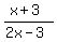 %28x%2B3%29%2F%282x-3%29