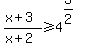 %28x%2B3%29%2F%28x%2B2%29%3E=4%5E%283%2F2%29
