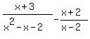 %28x%2B3%29%2F%28x%5E2-x-2%29+-%28x%2B2%29%2F%28x-2%29