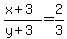 %28x%2B3%29%2F%28y%2B3%29+=+2%2F3