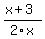 %28x%2B3%29%2F2x