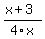 %28x%2B3%29%2F4x
