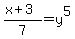 %28x%2B3%29%2F7=y%5E5
