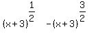 %28x%2B3%29%5E%281%2F2%29%5E%22%22-%28x%2B3%29%5E%283%2F2%29