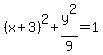 %28x%2B3%29%5E2%2By%5E2%2F9=1