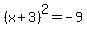 %28x%2B3%29%5E2=-9