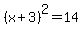 %28x%2B3%29%5E2+=+14