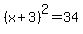 %28x%2B3%29%5E2+=+34