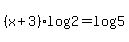 %28x%2B3%29log%282%29=log%285%29