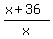 %28x%2B36%29%2Fx