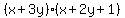 %28x%2B3y%29%28x%2B2y%2B1%29