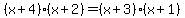 %28x%2B4%29%28x%2B2%29=%28x%2B3%29%28x%2B1%29