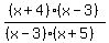 %28x%2B4%29%28x-3%29%2F%28%28x-3%29%28x%2B5%29%29