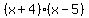 %28x%2B4%29%28x-5%29