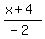 %28x%2B4%29%2F%28-2%29