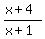 %28x%2B4%29%2F%28x%2B1%29