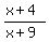 %28x%2B4%29%2F%28x%2B9%29