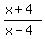 %28x%2B4%29%2F%28x-4%29