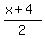 %28x%2B4%29%2F2