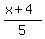 %28x%2B4%29%2F5