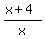 %28x%2B4%29%2Fx