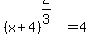 %28x%2B4%29%5E%282%2F3%29=4