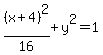 %28x%2B4%29%5E2%2F16%2By%5E2=1