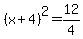 %28x%2B4%29%5E2=12%2F4