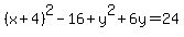 %28x%2B4%29%5E2-16%2By%5E2%2B6y=%2B24