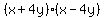 %28x%2B4y%29%28x-4y%29