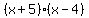 %28x%2B5%29%28x-4%29