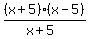 %28x%2B5%29%28x-5%29%2F%28x%2B5%29