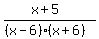 %28x%2B5%29%2F%28%28x-6%29%28x%2B6%29%29