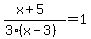 \"%28x%2B5%29%2F%283%28x-3%29%29=1\"