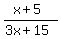%28x%2B5%29%2F%283x%2B15%29