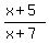 %28x%2B5%29%2F%28x%2B7%29