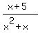 %28x%2B5%29%2F%28x%5E2%2Bx%29