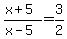 %28x%2B5%29%2F%28x-5%29+=+3%2F2