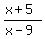 %28x%2B5%29%2F%28x-9%29